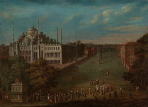 The Grand Vizier Crossing the Atmeydanı by Jean Baptiste Vanmour Oil Painting