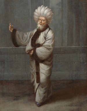 The Kazasker, Judge by Jean Baptiste Vanmour Oil Painting