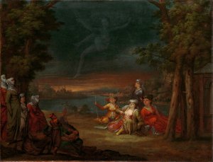 Turkish Women in the Countryside near Istanbul by Jean Baptiste Vanmour Oil Painting