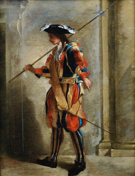 A swiss guard by Jean Barbault - Hand-Painted Oil Painting Reproduction