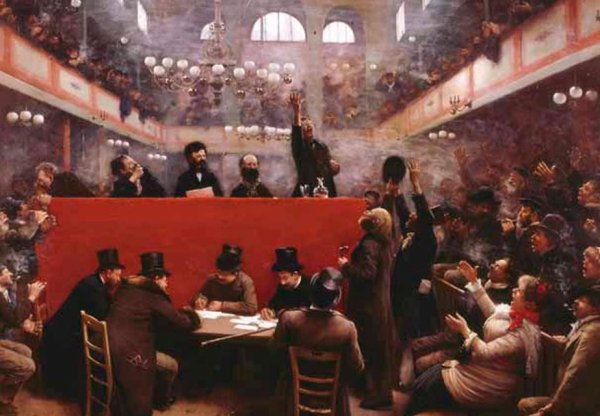 Main Product Photo of A La Salle Graffard Painting by Jean Beraud