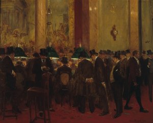 Au cercle by Jean Beraud Oil Painting