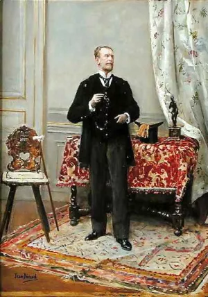 Edmond Taigny by Jean Beraud Oil Painting