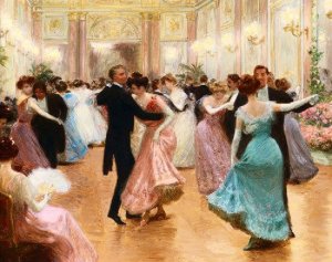 Elegant Soiree by Jean Beraud Oil Painting