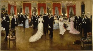 Evening Soiree painting by Jean Beraud