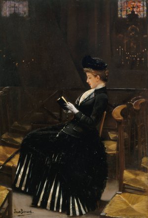 Femme en priere by Jean Beraud Oil Painting