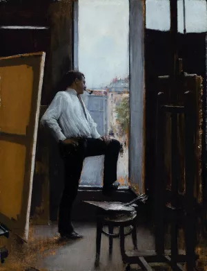 In the Studio by Jean Beraud Oil Painting