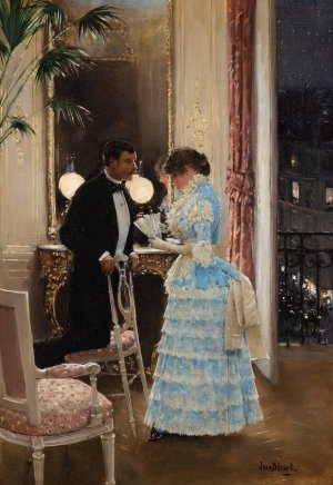 La Conversation by Jean Beraud Oil Painting