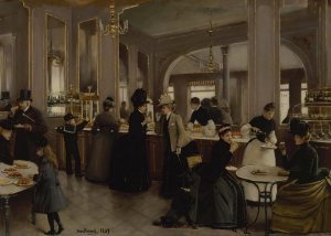 La patisserie Gloppe by Jean Beraud Oil Painting