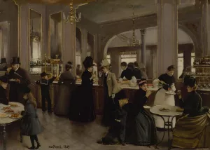 La patisserie Gloppe by Jean Beraud Oil Painting