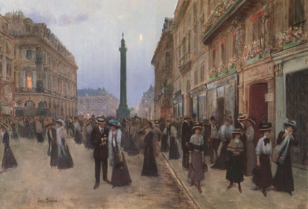 La Rue de la Paix by Jean Beraud - Hand-Painted Oil Painting Reproduction