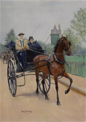 Le Buggy by Jean Beraud Oil Painting