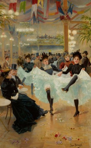 Le Cafe De Paris by Jean Beraud Oil Painting