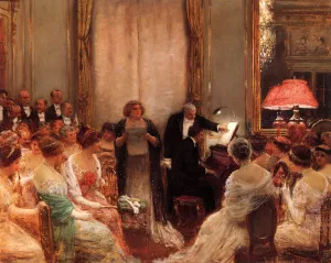 Le Concert Prive by Jean Beraud - Oil Painting Reproduction