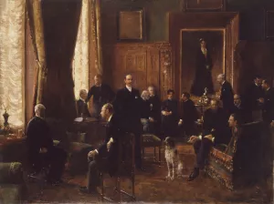 Le salon de la comtesse Potocka Oil painting by Jean Beraud
