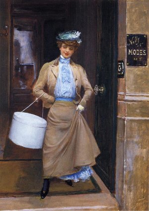 Le Trottin by Jean Beraud Oil Painting