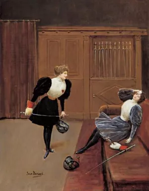 Les Escrimeuses by Jean Beraud - Oil Painting Reproduction