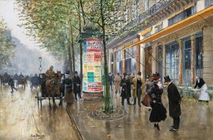 Les Grands Boulevards by Jean Beraud Oil Painting