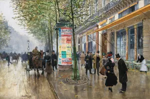 Les Grands Boulevards by Jean Beraud Oil Painting