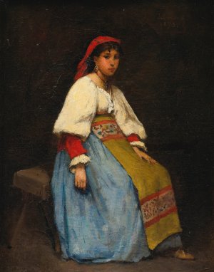 L'Italienne by Jean Beraud Oil Painting