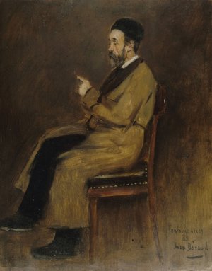 Portrait de Jean-Jacques Weiss by Jean Beraud Oil Painting