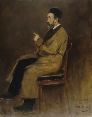Portrait de Jean-Jacques Weiss by Jean Beraud Oil Painting