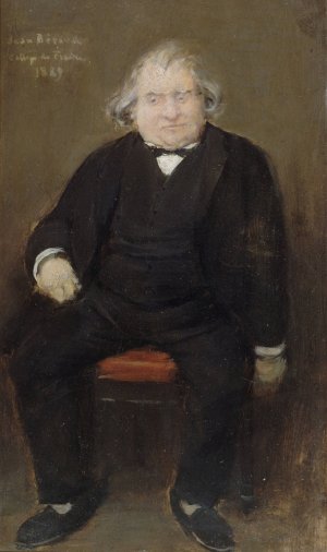 Portrait d'Ernest Renan by Jean Beraud Oil Painting