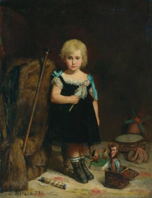 Portrait of Alfred Auguste Frederic Victor Labatt De Lambert by Jean Beraud Oil Painting