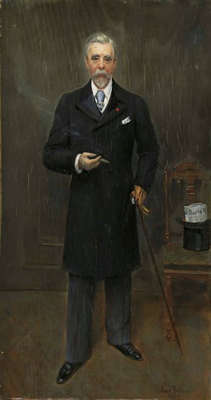 Portrait of Sir Campbell Clarke by Jean Beraud Oil Painting