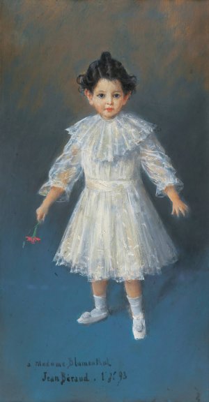 Portrait of three-years-old Jacques Blumenthal by Jean Beraud Oil Painting