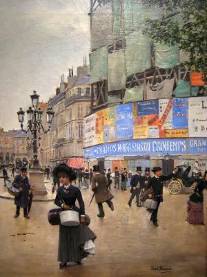 Rue du Havre Paris by Jean Beraud - Oil Painting Reproduction
