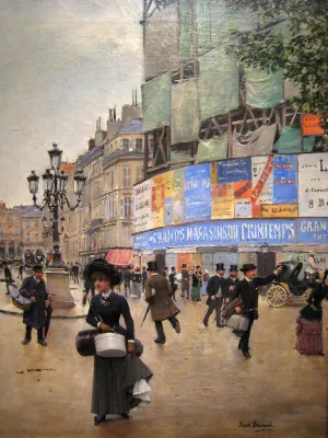 Rue du Havre Paris painting by Jean Beraud