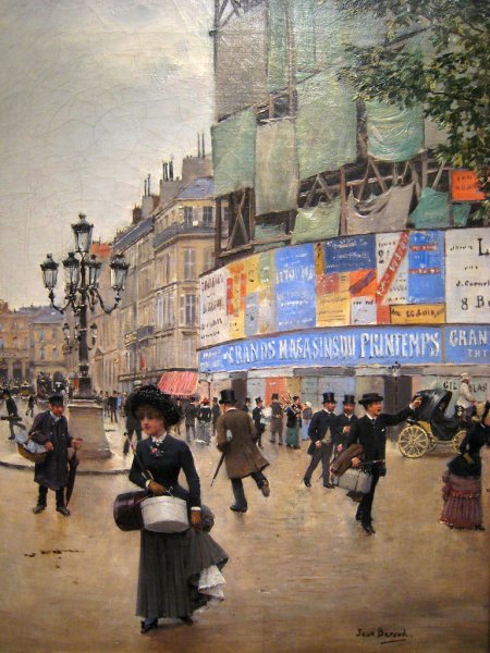 Rue du Havre  Paris by Jean Beraud - Hand-Painted Oil Painting Reproduction