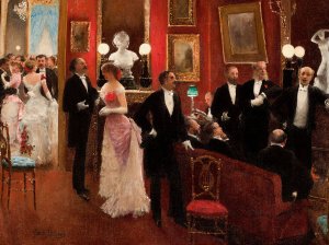 Scene Du Bal by Jean Beraud Oil Painting