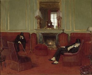 The Club by Jean Beraud Oil Painting