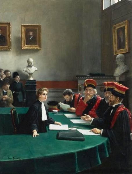 Main Product Photo of The Doctoral Jury Painting by Jean Beraud