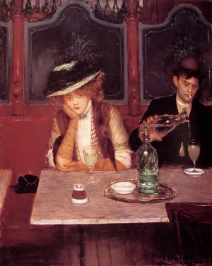 The Drinkers by Jean Beraud Oil Painting