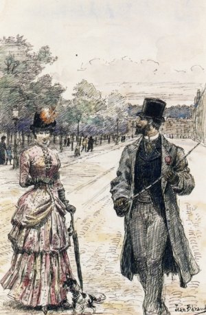 The Promenade by Jean Beraud Oil Painting