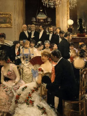 The Reception by Jean Beraud Oil Painting