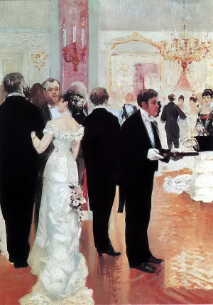 The Wedding Reception Oil painting by Jean Beraud