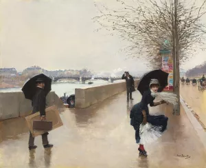 The Wind by Jean Beraud Oil Painting