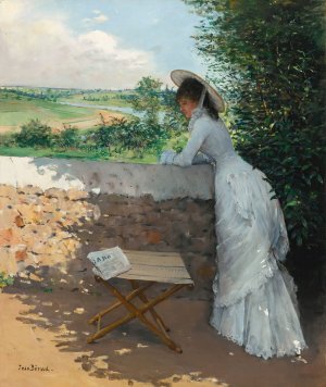 Un Figaro De Reve by Jean Beraud Oil Painting
