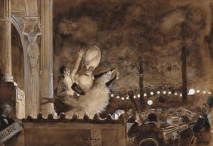 Valmy and Lea by Jean Beraud Oil Painting