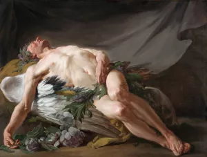 Sleep by Jean Bernard Restout Oil Painting