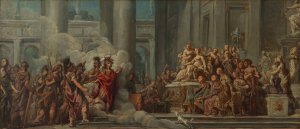 The Arrival of Aeneas in Carthage by Jean Bernard Restout Oil Painting