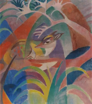 Der kranke Fuchs Oil painting by Jean Bloe Niestle