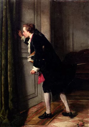 Peeping Tom by Jean Carolus - Oil Painting Reproduction