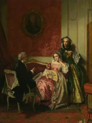 The Explanation Oil painting by Jean Carolus