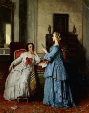 The Letter by Jean Carolus Oil Painting