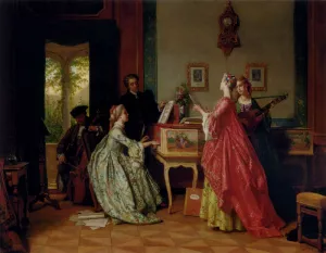 The Recital by Jean Carolus Oil Painting